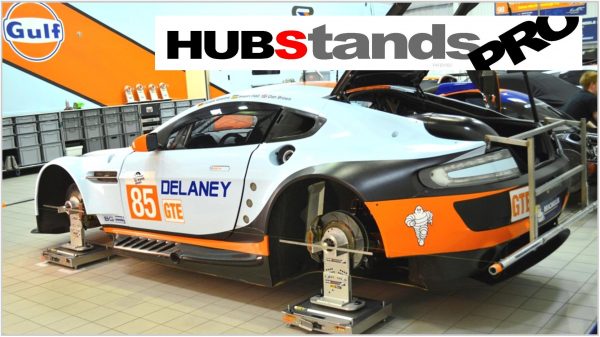ProHUBStands brand hub stands set up equipment customer Aston Martin GTE